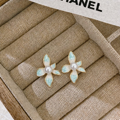 Enchanted Pearl Blossom Earrings