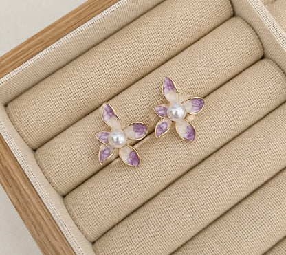 Enchanted Pearl Blossom Earrings