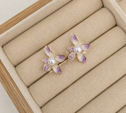 Enchanted Pearl Blossom Earrings