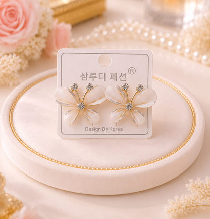 Emerald Bloom Statement Earrings