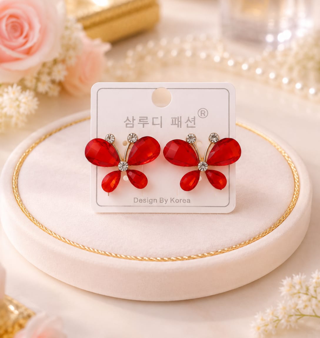 Emerald Bloom Statement Earrings