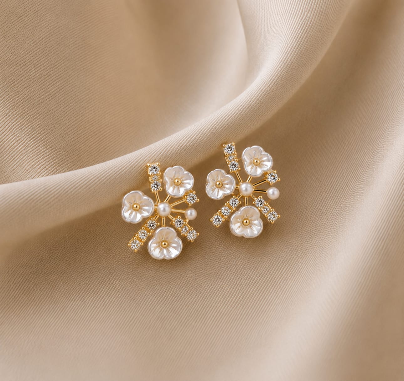 Pearl Blossom Luxe Earrings