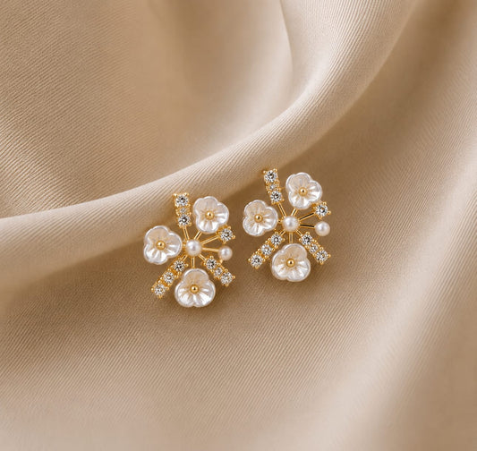 Pearl Blossom Luxe Earrings