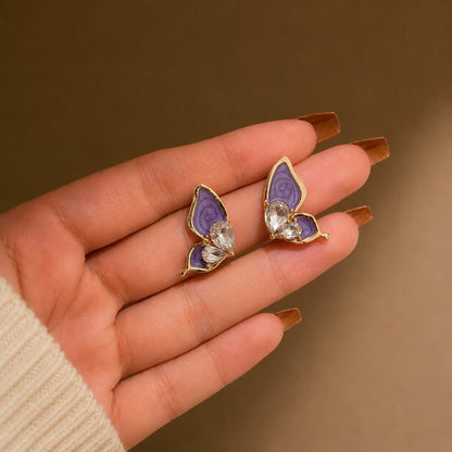 Butterfly Gemstone Earrings
