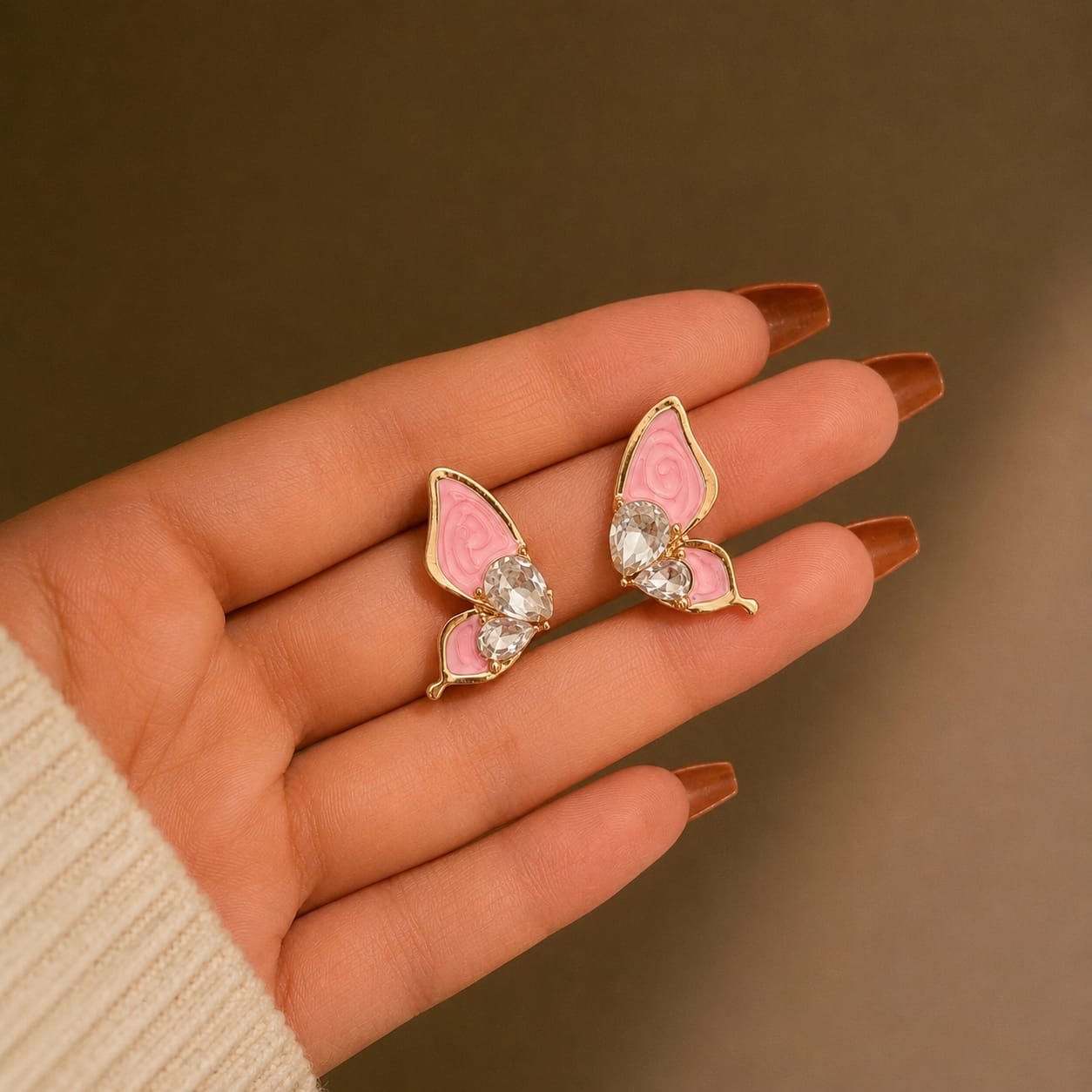 Butterfly Gemstone Earrings