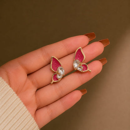 Butterfly Gemstone Earrings