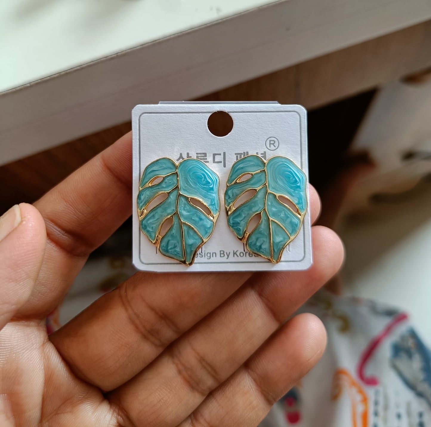 Monstera Leaf Earrings