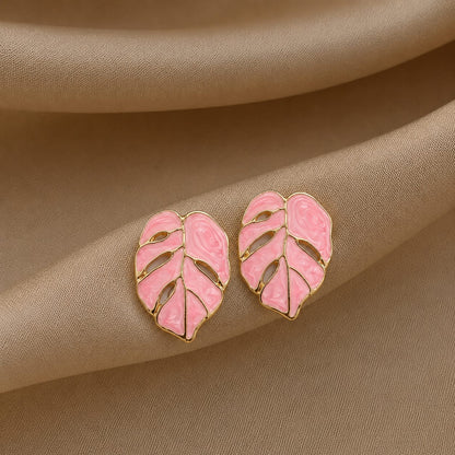 Monstera Leaf Earrings
