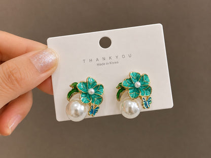 Crimson Bloom Earrings