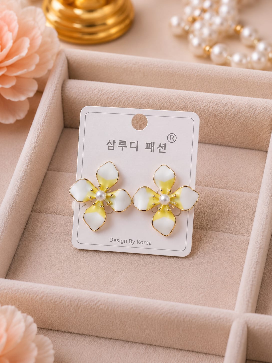 Blush Petal Earrings