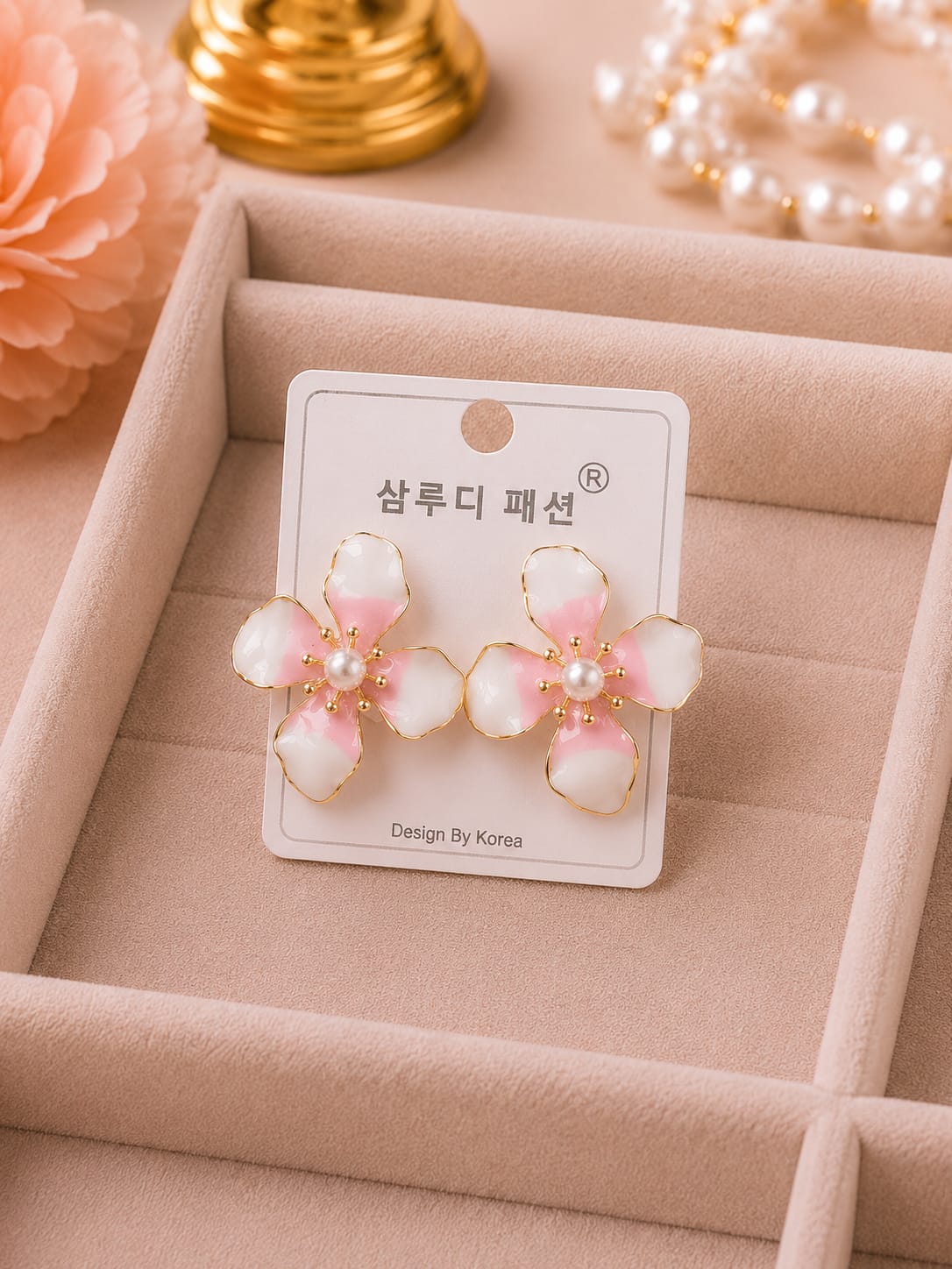 Blush Petal Earrings