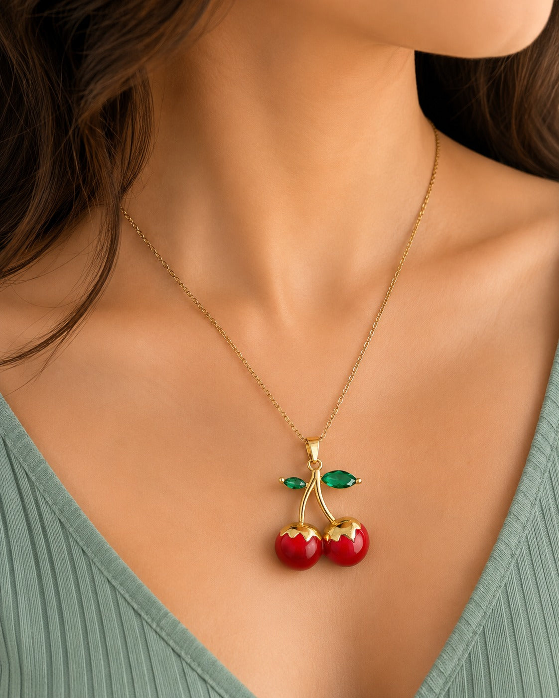 Cherry Charm Necklace