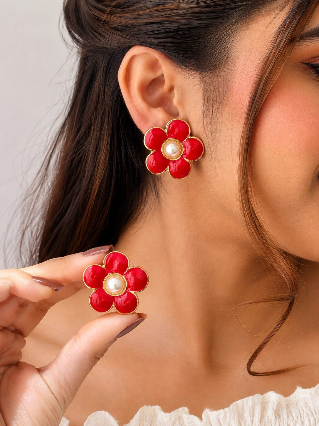 Pearl Blossom Earrings