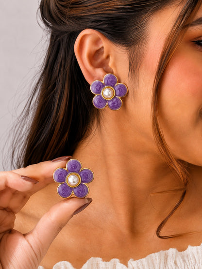 Pearl Blossom Earrings
