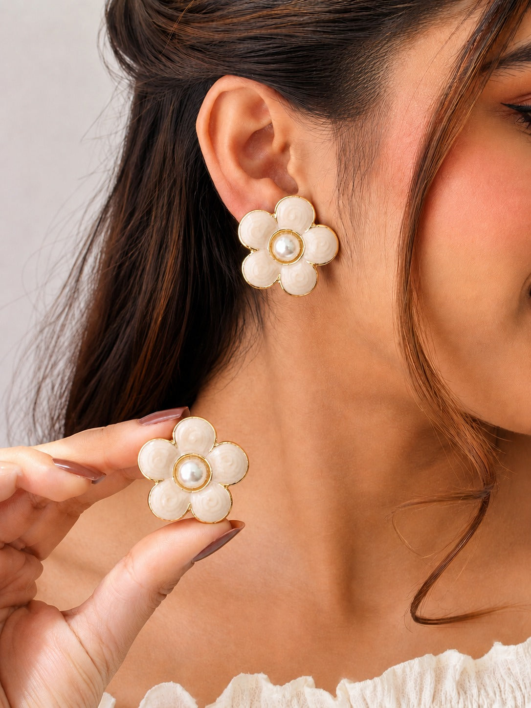 Pearl Blossom Earrings
