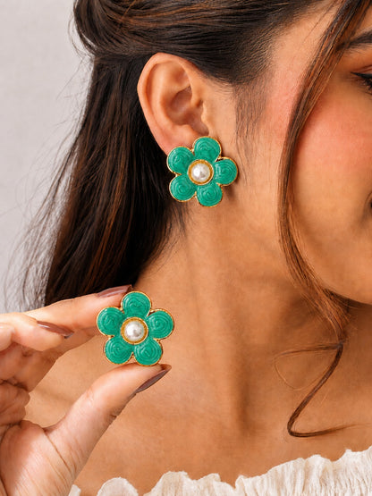 Pearl Blossom Earrings