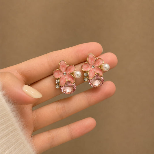Crimson Elegance Earrings