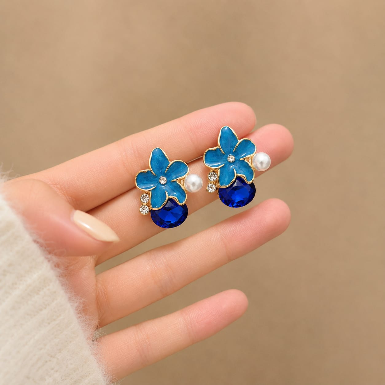 Crimson Elegance Earrings