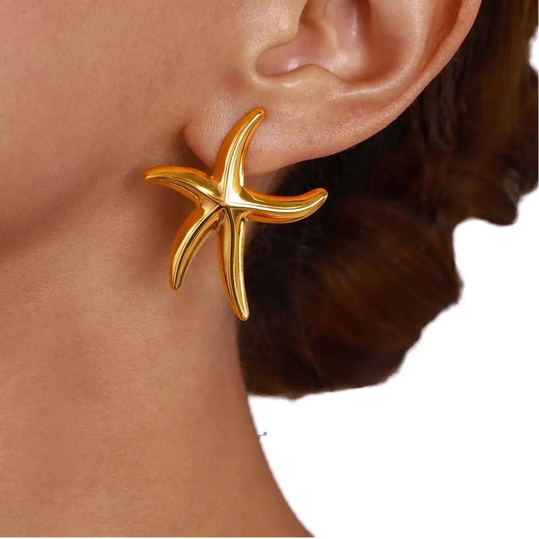Golden Starfish Decorative Accents