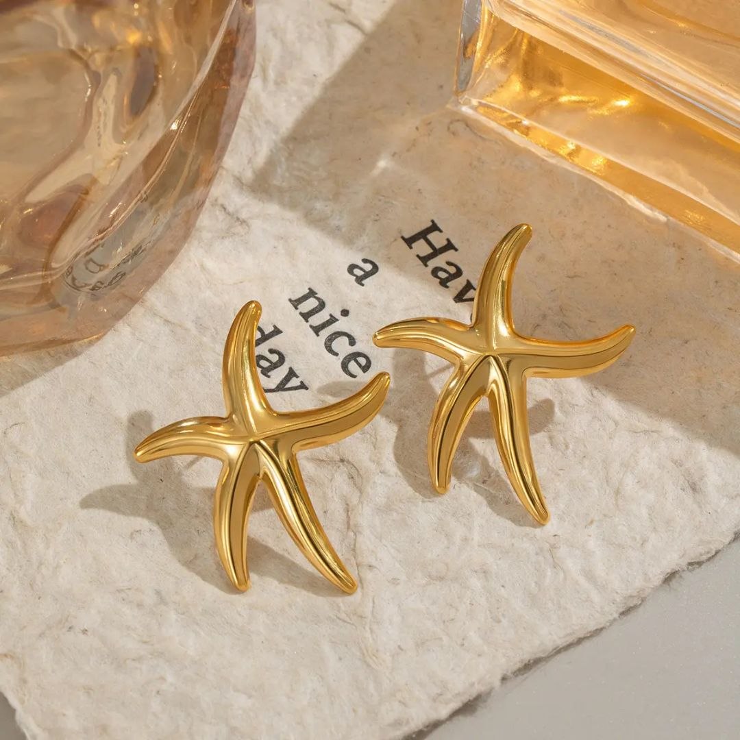 Golden Starfish Decorative Accents