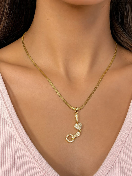 Linked Loop Gold Necklace