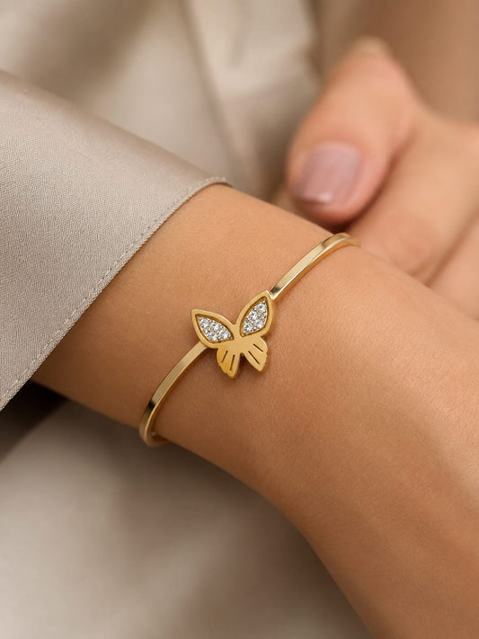 Butterfly Elegance Gold Bracelet