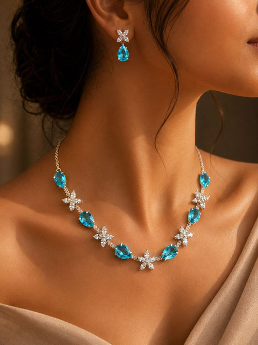 Blue Elegance Jewelry Set