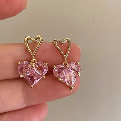 Rosé Embrace Drop Earrings