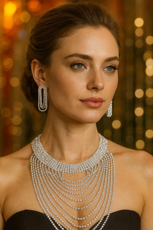 Radiance Cascade Necklace & Earring Set