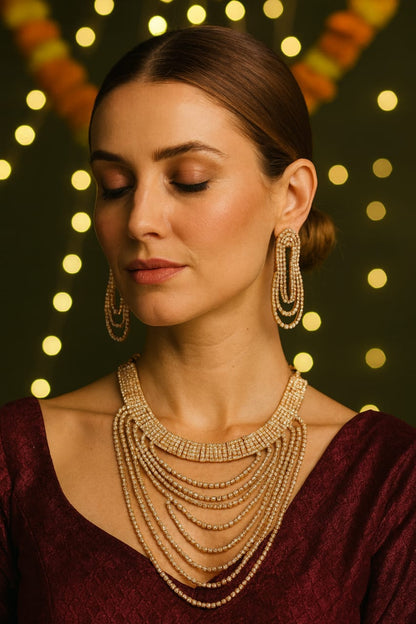 Radiance Cascade Necklace & Earring Set