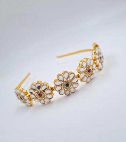 Flora Gemstone Cuff Headband