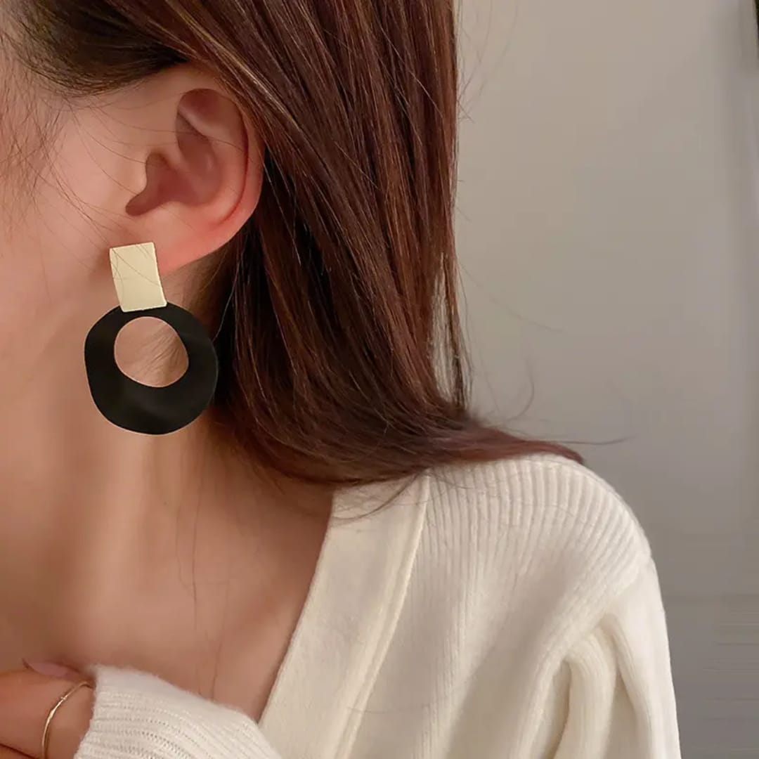 Chunky Open Circle Earrings