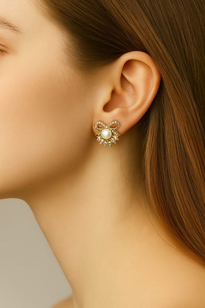 Pearl & Zirconia Earrings