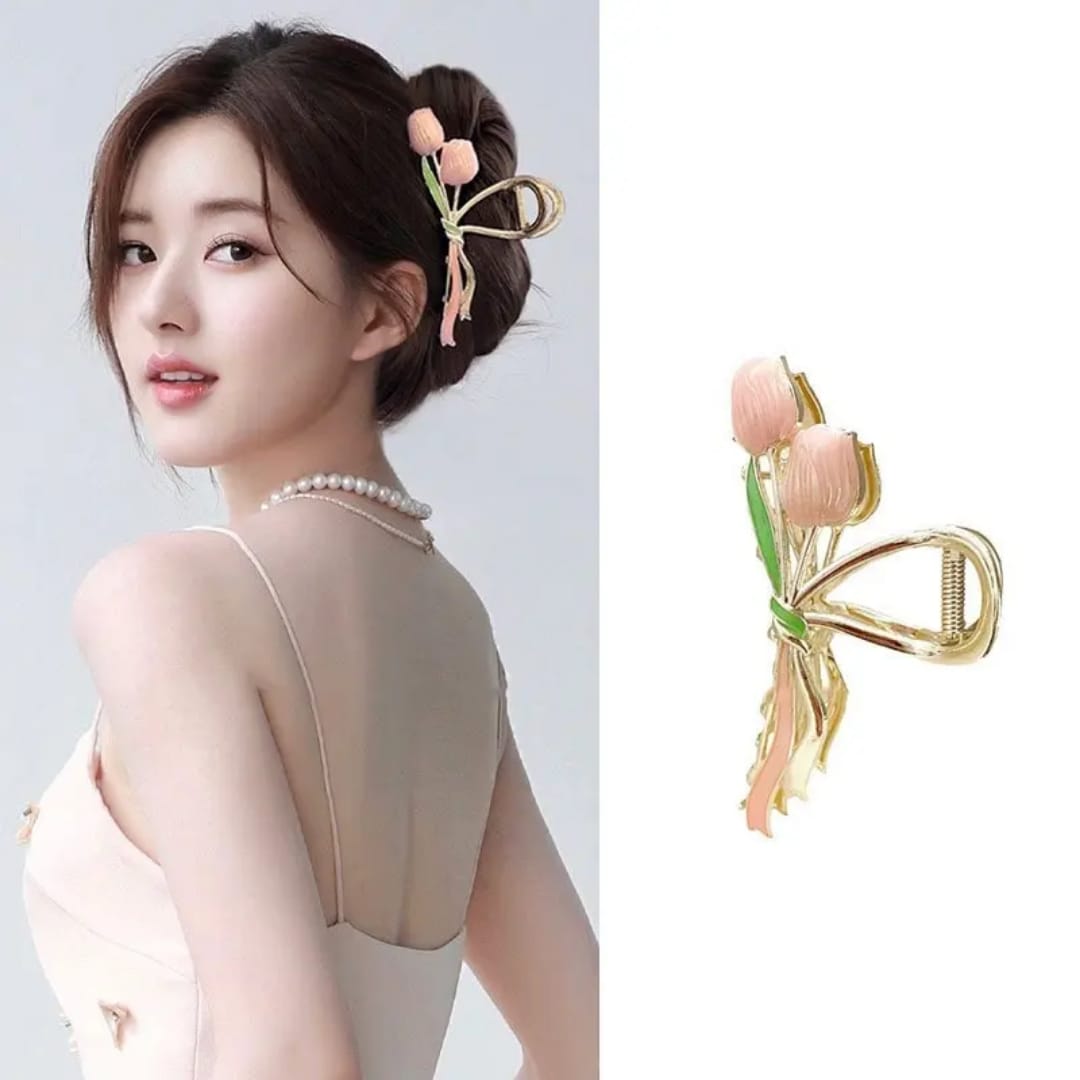 Tulip Bouquet Hair Clips