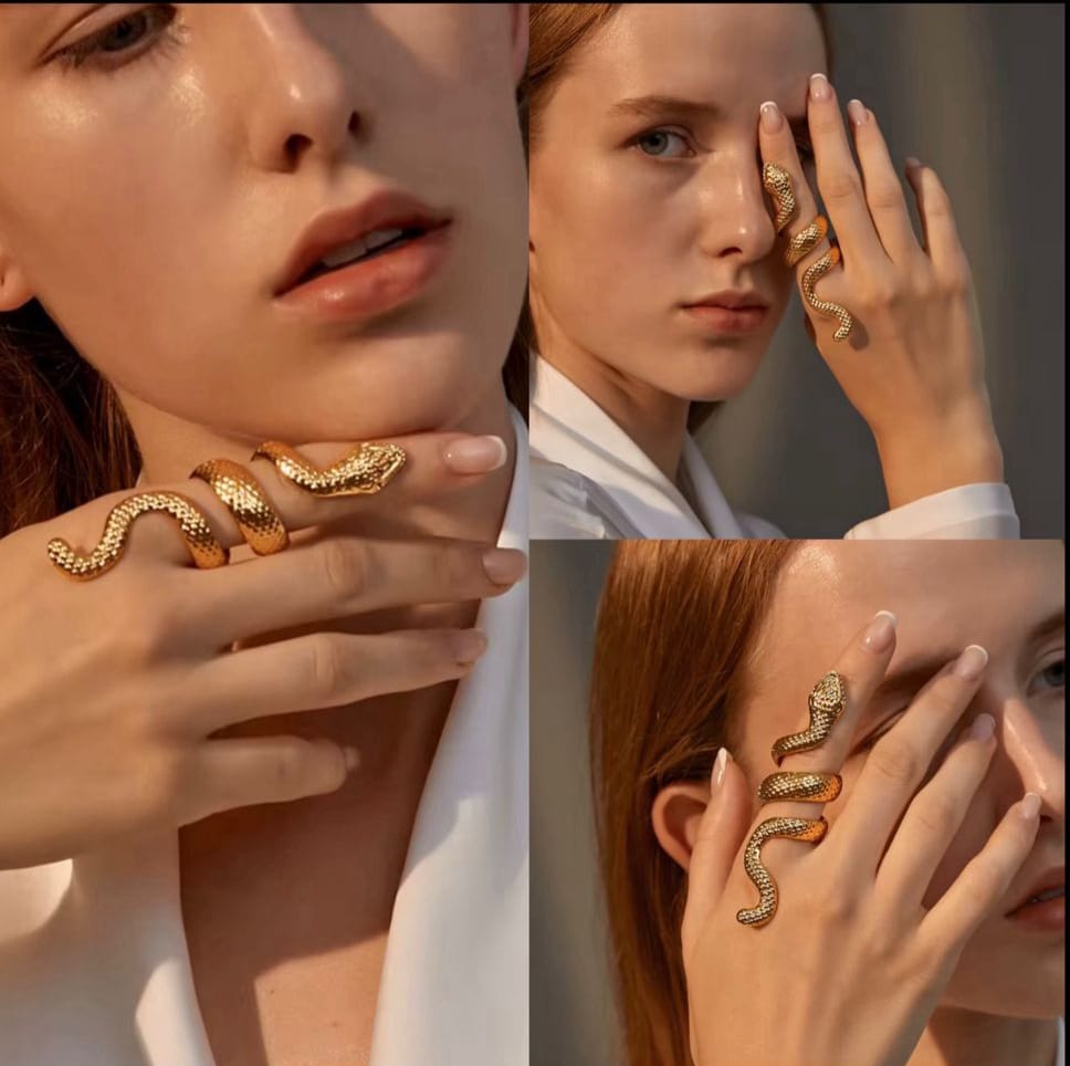 Gold Coil Snake Ring