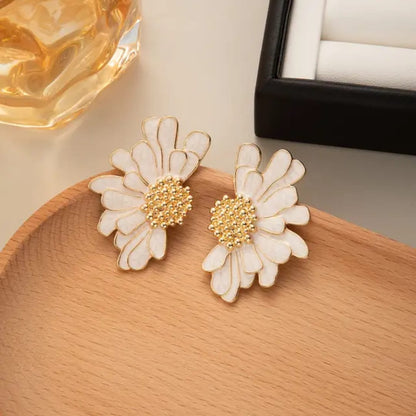 Enamel Daisy Studs