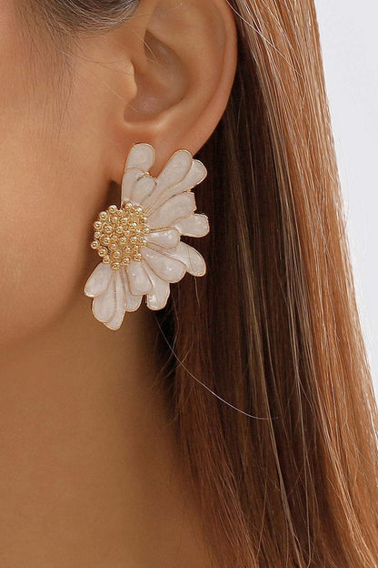 Enamel Daisy Studs