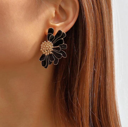 Enamel Daisy Studs