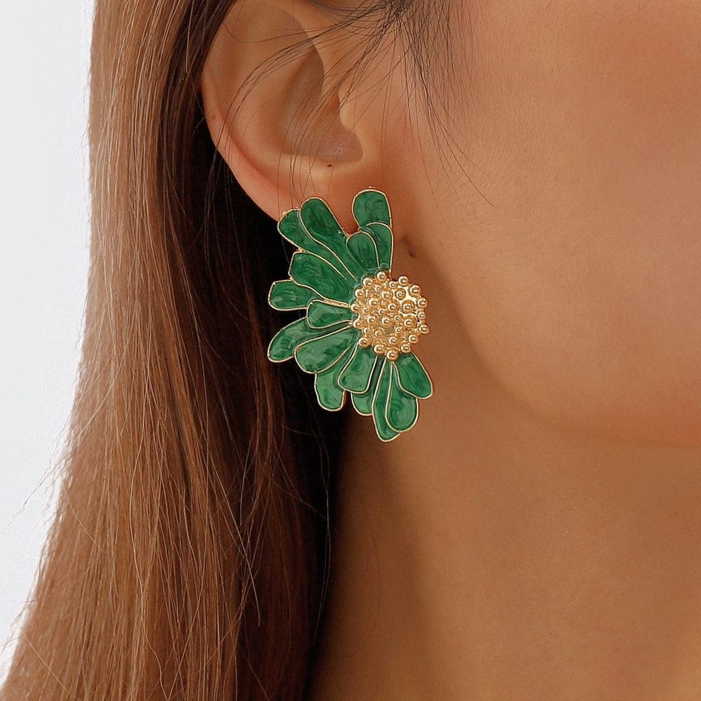 Enamel Daisy Studs