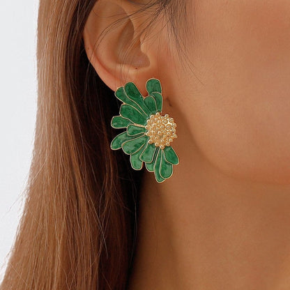 Enamel Daisy Studs