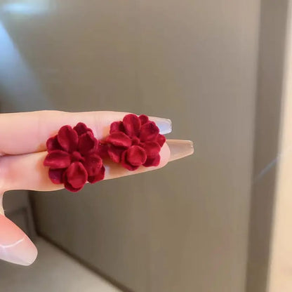 Velvet Bloom Statement Earrings
