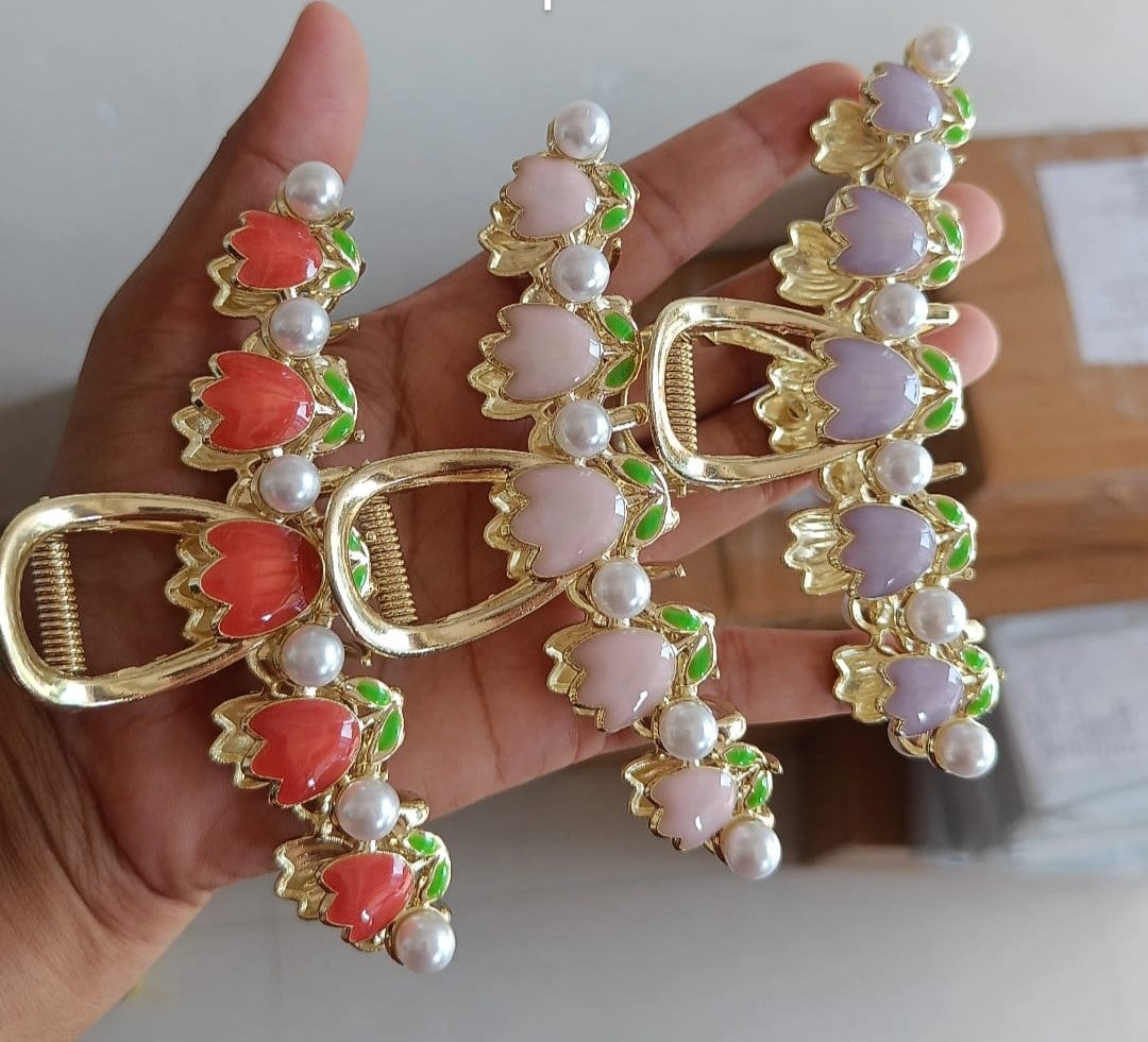 Floral Elegance  Hair Clip