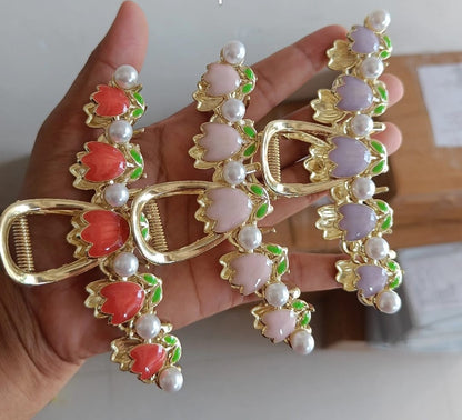 Floral Elegance  Hair Clip