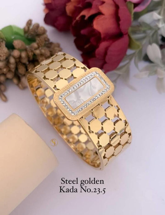 Gold Square Link Bracelet