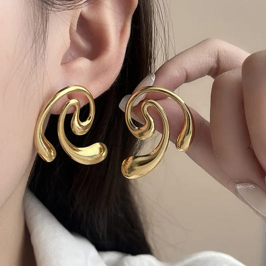 Golden Drift Earrings
