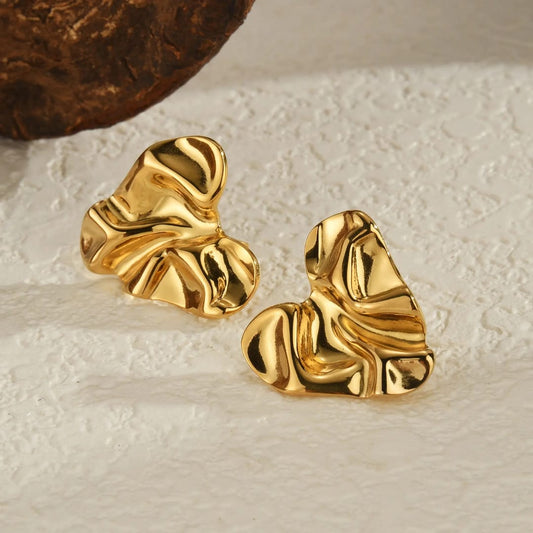 Sculpted Gleam Statement Earrings