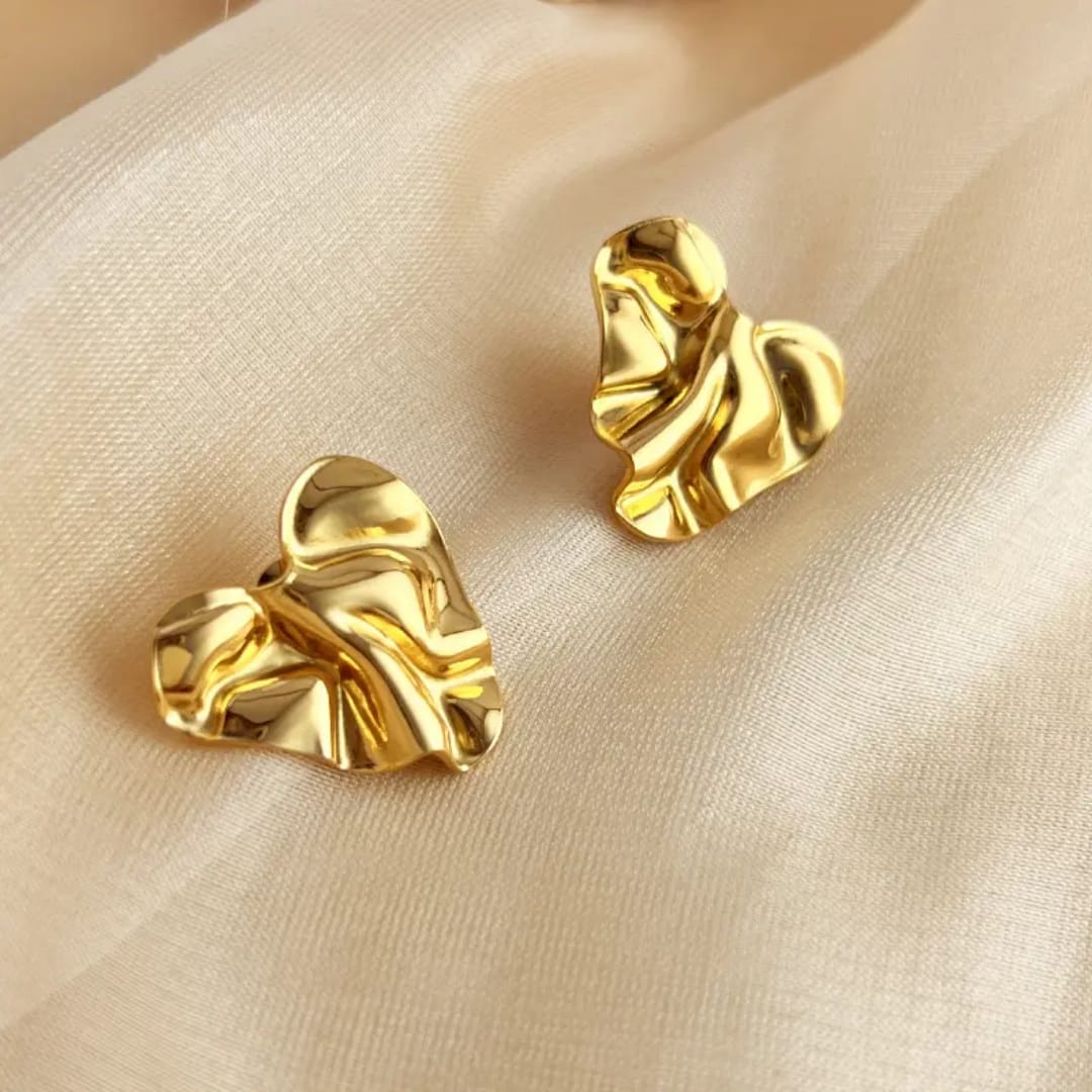Sculpted Gleam Statement Earrings