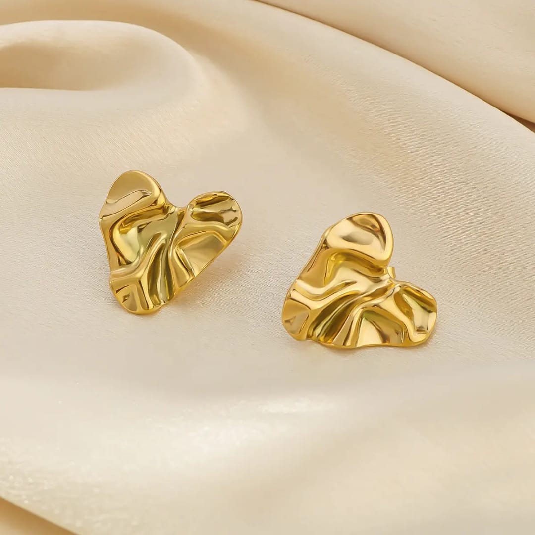 Sculpted Gleam Statement Earrings