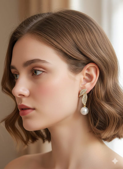 Golden Dewdrop Earrings