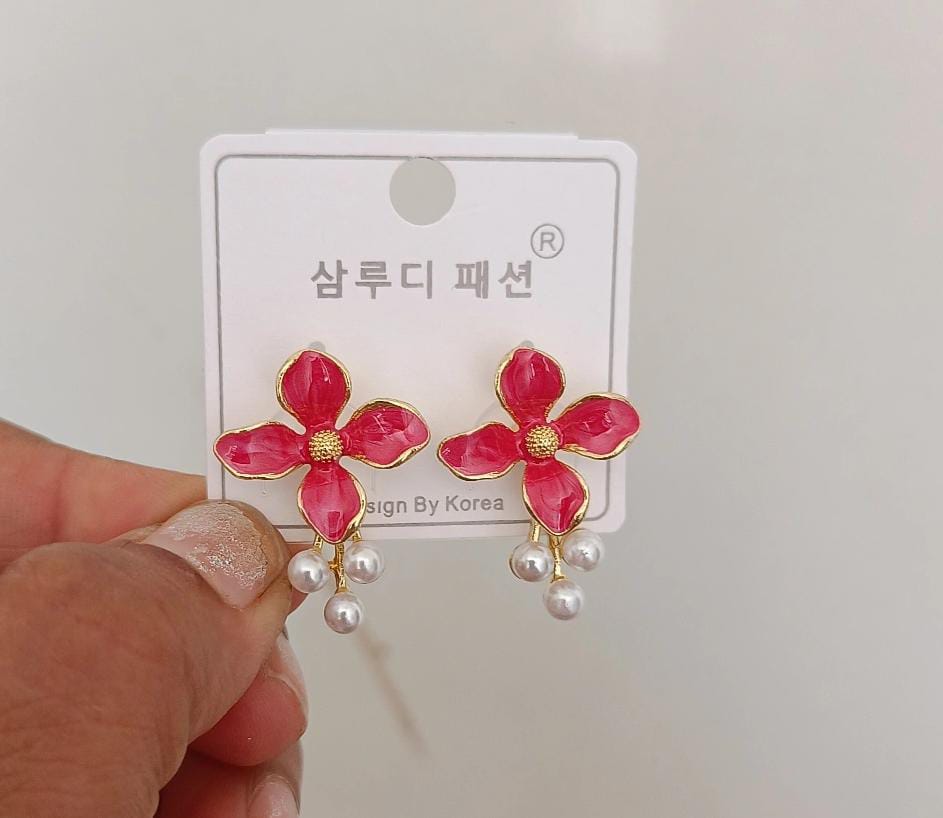 Floral Pearl Earrings